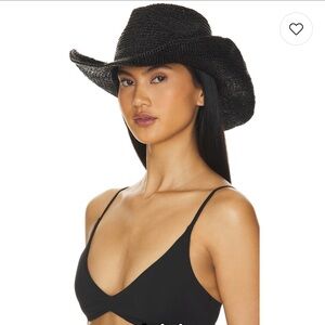 Nikki Beach Diano Cowboy Hat in Black